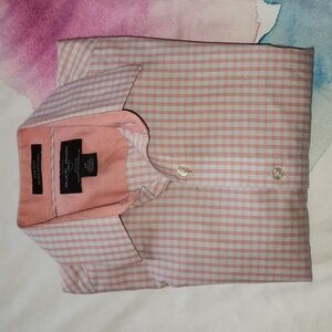 Black Brown 1826 non-iron checked shirt, size small